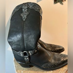 Black Leather Western Boots sizes 8.5 M